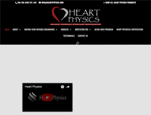 Tablet Screenshot of heartphysics.com